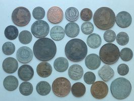 Sammlung + 38 Stück alte Münzen ab 1756