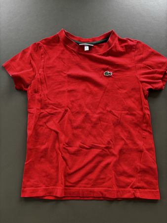 Lacoste T-Shirt, rot, Gr. 128, Top Zustand, Sommer Sale