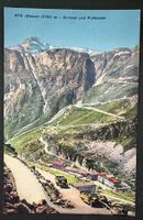 VINTAGE ANSICHTSKARTE POSTAUTOS GRIMSEL UND FURKAPASS