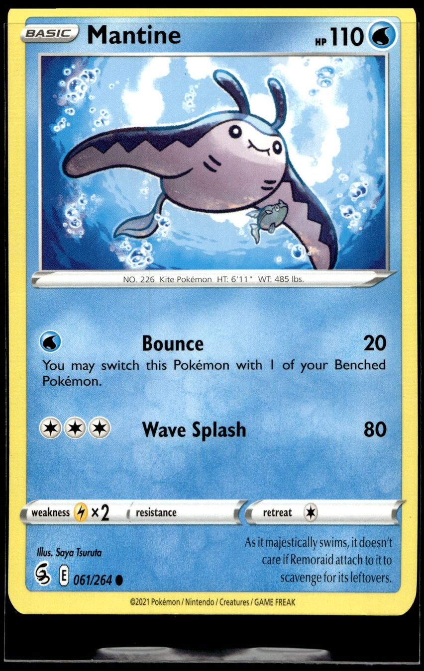 Pokémon Sammelbilder & Trading cards: Mantine (FST EN 061/264) – Gebraucht aus Affoltern am Albis von Chiesa_5