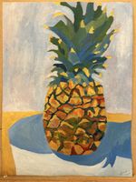 Originales Ananas-Gemälde, Jahr 2025, signiert, Top!