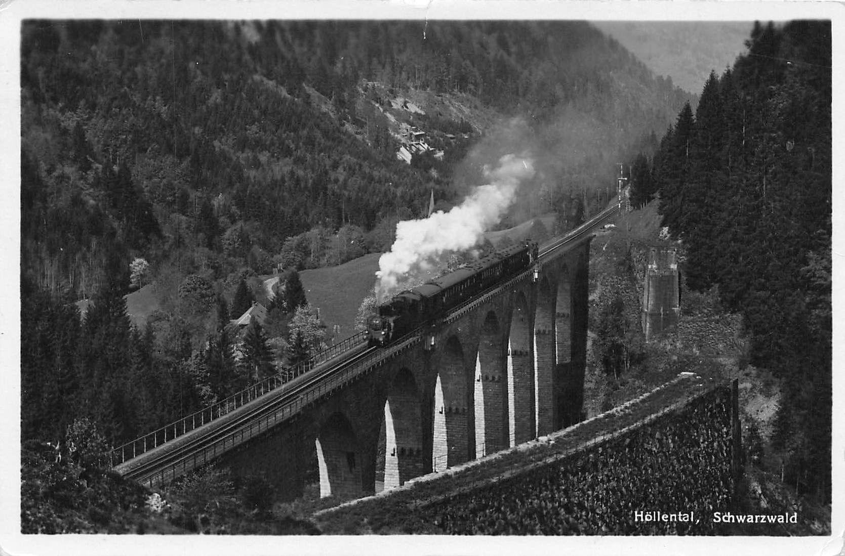 Ansichtskarten: Höllental Schwarzwald Zug Eisenbahn – Gebraucht aus Biasca von Blenio71