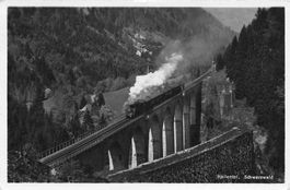 Höllental Schwarzwald Zug Eisenbahn