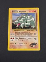 Brock's Rhyhorn #022 Gym Heroes LP+ / 🇬🇧