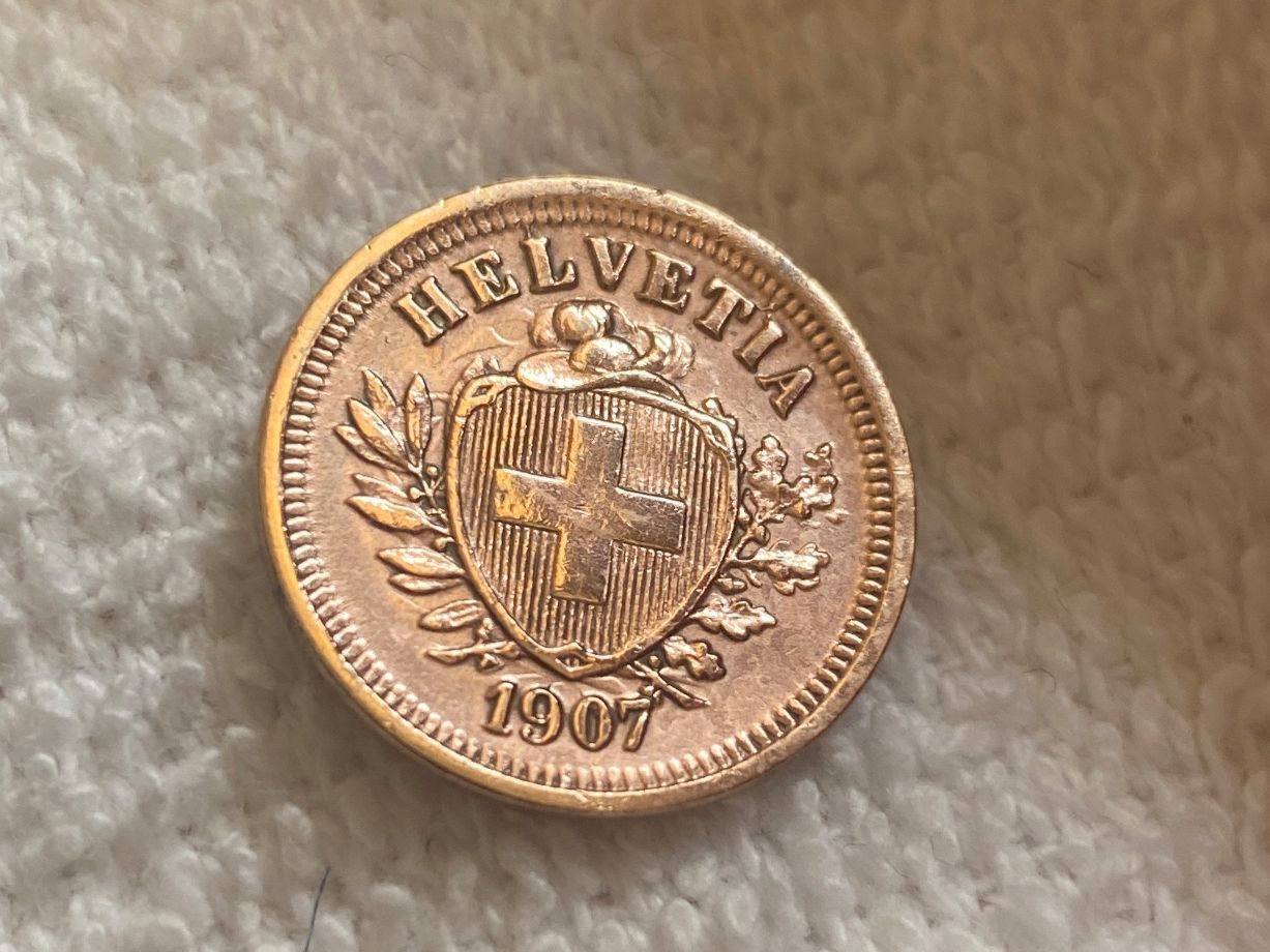 Tutti le monete: 1 centime/rappen 1907 – Usato da Nyon venduto da Ilmi09