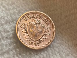 1 centime/rappen 1907