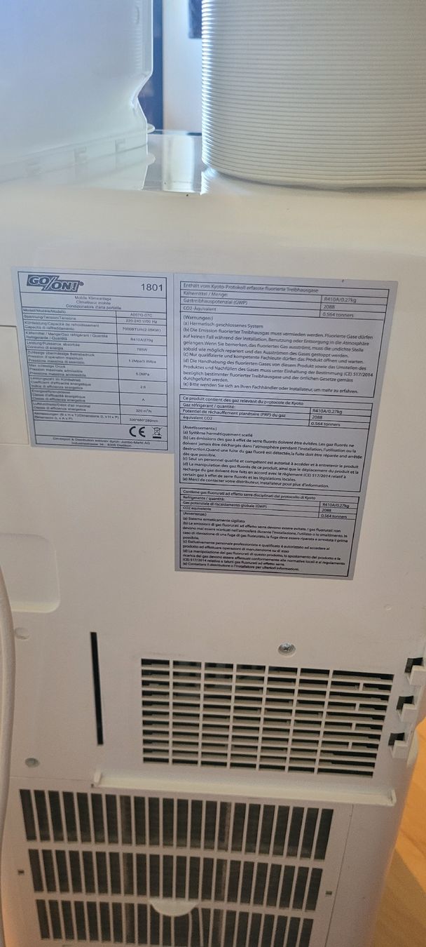 Condizionatori: go on mobile Klimaanlage – Usato da Andelfingen venduto da lin_266d 3
