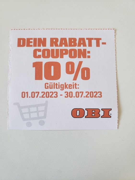 OBI Gutschein 10 Kaufen auf Ricardo