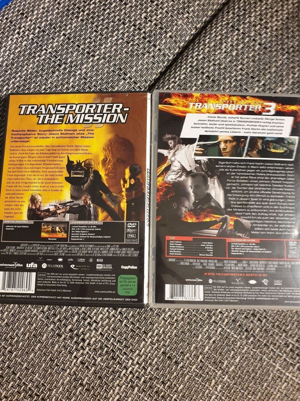 Tutti i DVDs: Transporter the Mission & Transporter 3 – Usato da Felben-Wellhausen venduto da Brummbaer90 1