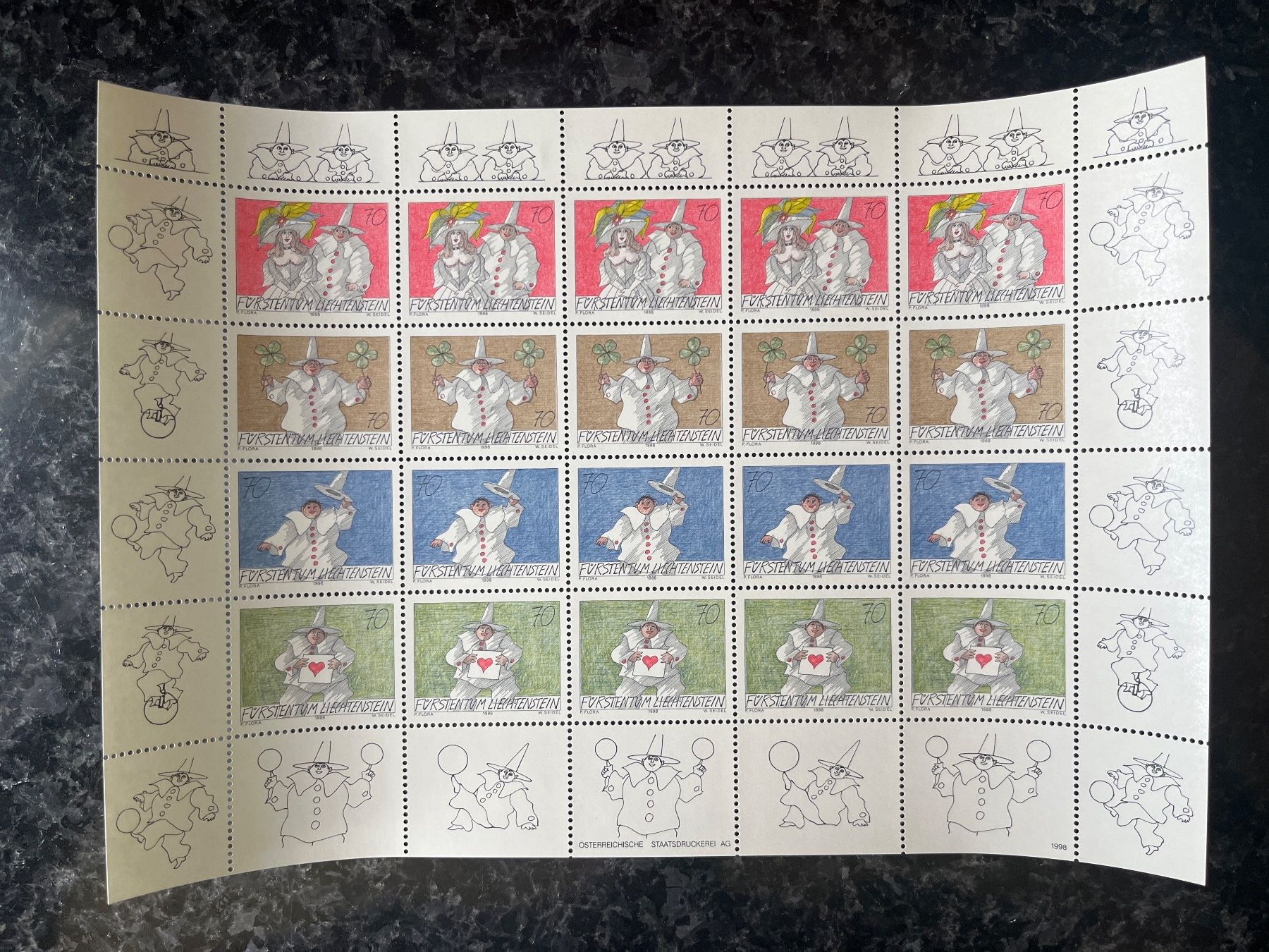 Alle Briefmarken: Kleinbogen ** 1998 Spass am Brief – Neu (gemäss Beschreibung) aus Freidorf TG von ern_7s68