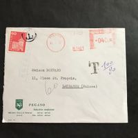 NP Brief aus Italien mit T-Entwertung auf Zst 364