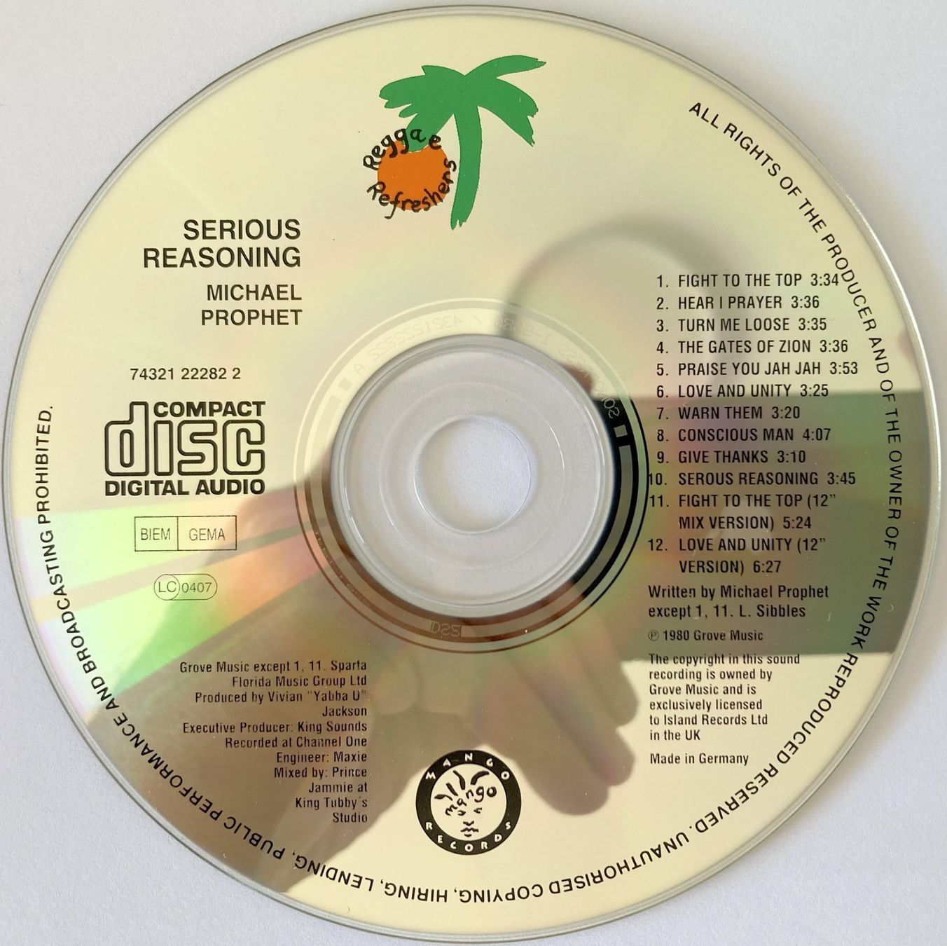 MICHAEL PROPHET - SERIOUS REASONING (1 CD) (Gebraucht) in Bottens für ...