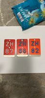  Velo Nummernschilder ZH 87, ZH 86, ZH 82 gebraucht