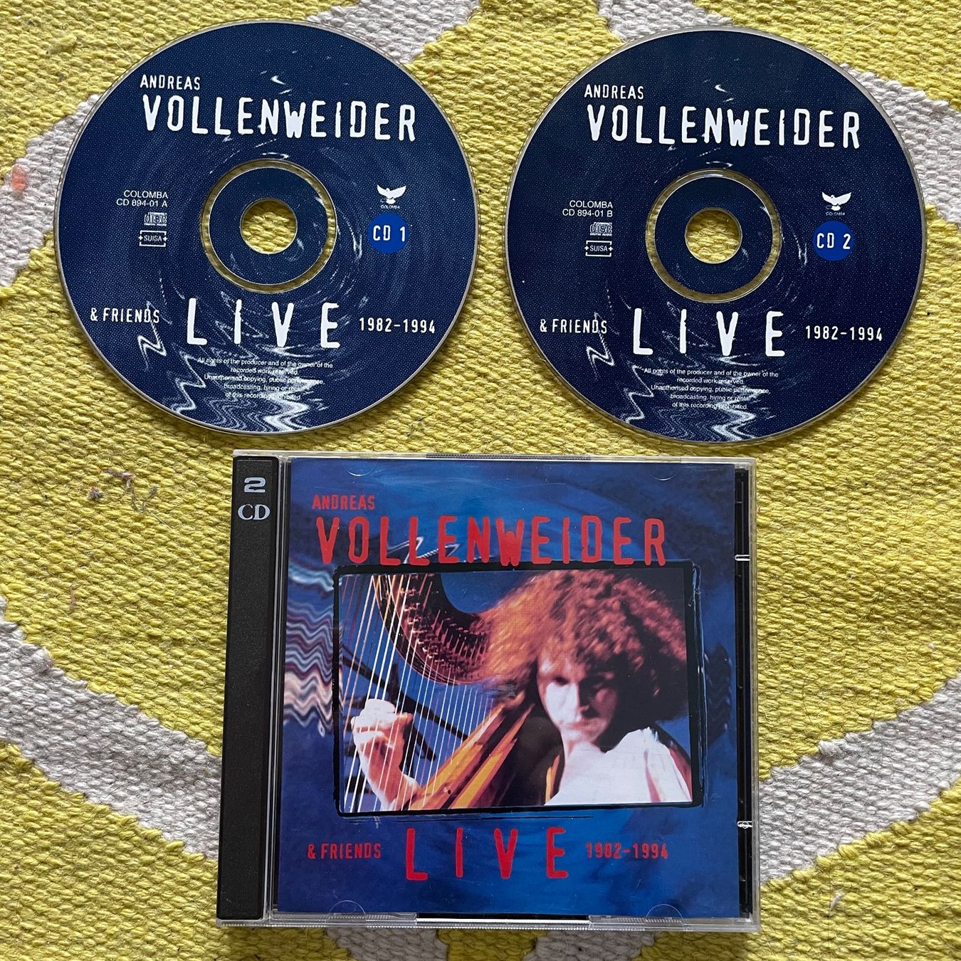 CD: ANDREAS VOLLENWEIDER-2CD LIVE 1982-1994 – Usato da Rorschacherberg venduto da CD-Roli