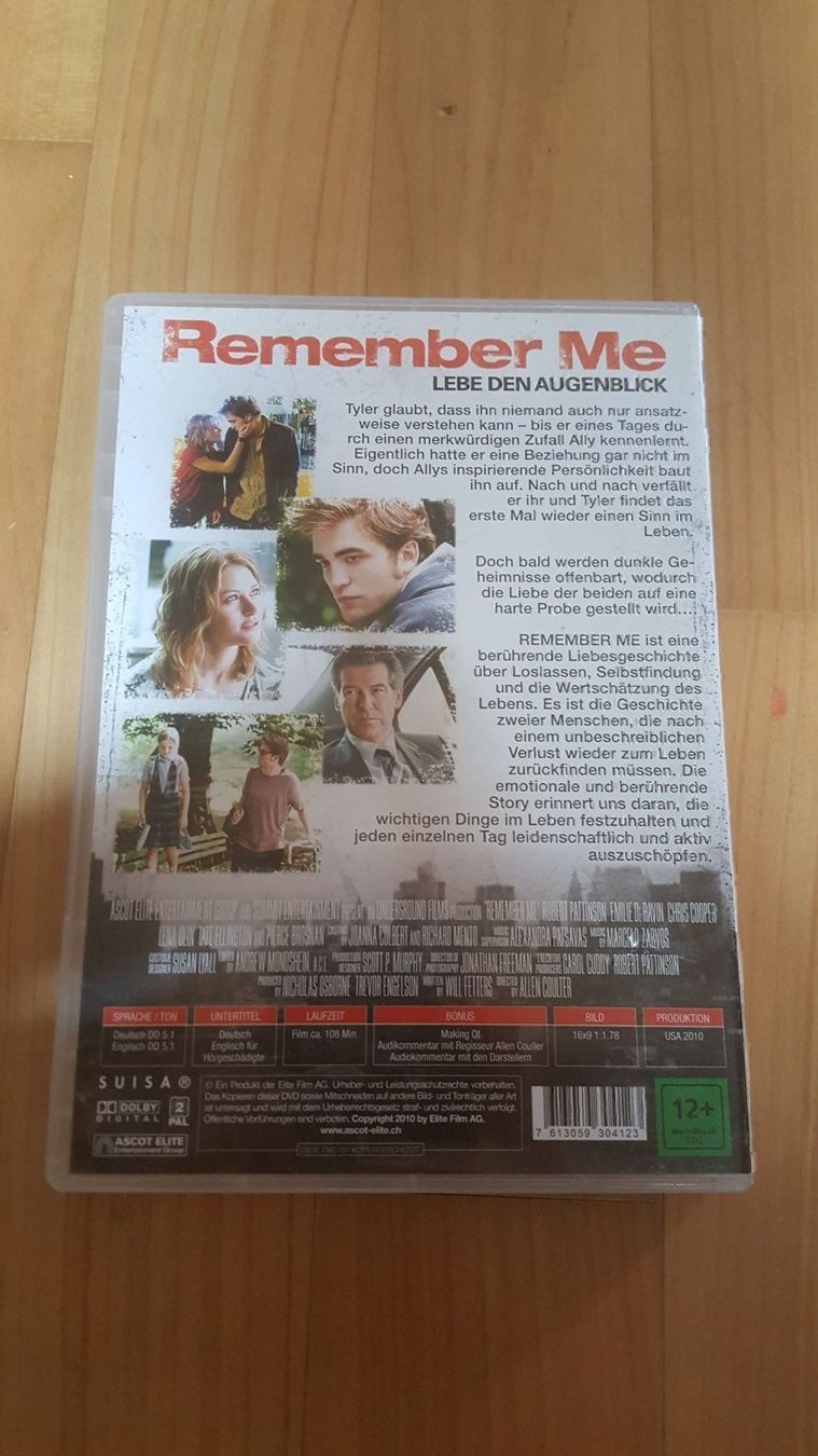 Tutti i DVDs: DVD Remember Me Lebe den Augenblick – Usato da Dierikon venduto da sanpaplo 1