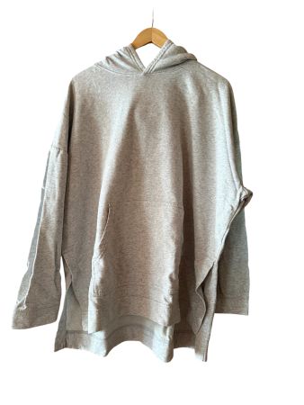 Damen Hoodie grau Oversized Grösse L