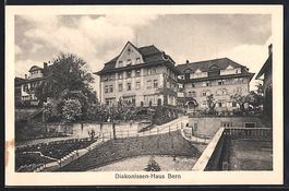 AK Bern, Partie am Diakonissenhaus, 1931