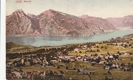Aeschi -Karte gelaufen 1909
