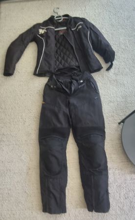 Motorrad Kombi Jacke Hose Schwarz Grösse S guter Zustand