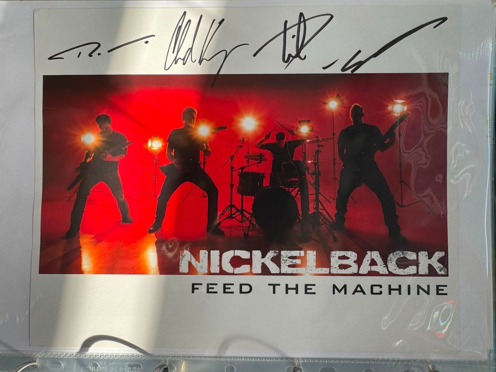 Autografi: Nickelback / orig. Autogrammkarte – Usato da Steinen venduto da Autogrammwelt_2005