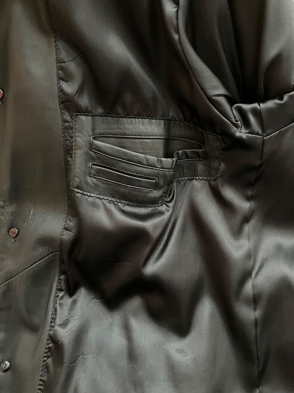 Cappotti: Herren Ledermantel, schwarz, Gr. 54 – Usato da Diepoldsau venduto da mabeapt 3