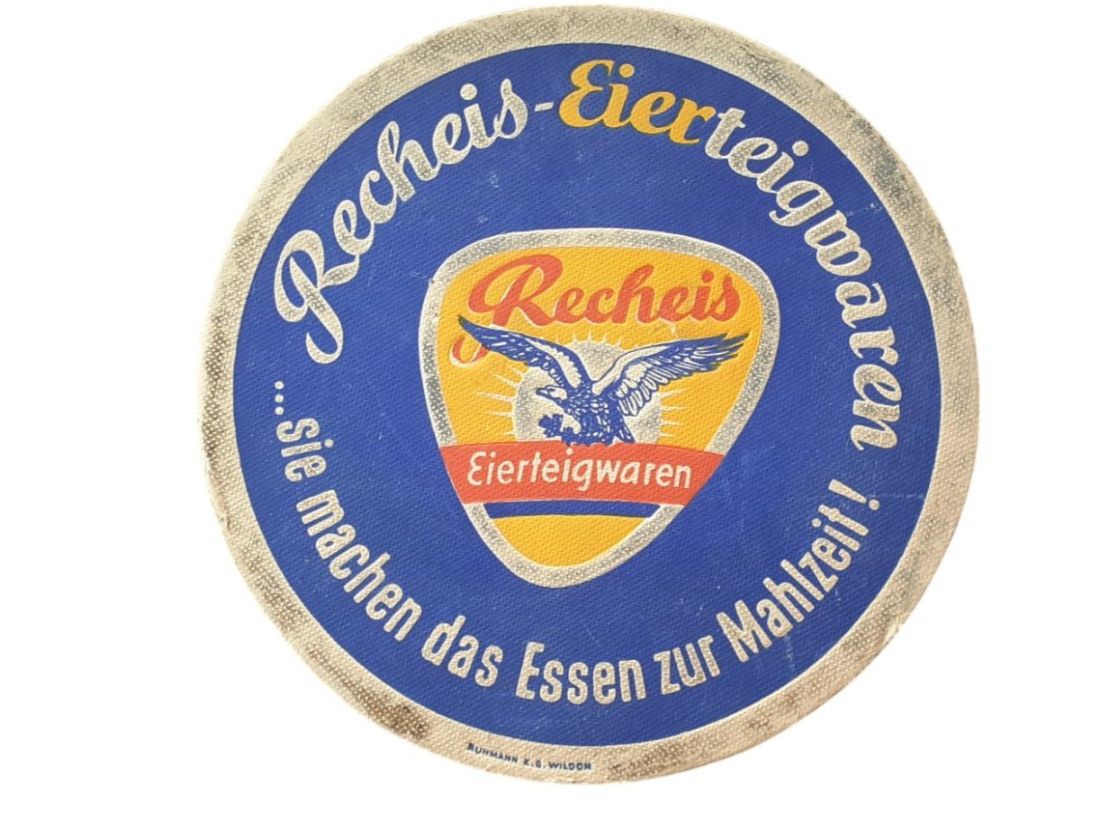 Schilder: Werbeschild Eierteigwaren 1950er – Gebraucht aus Mörschwil von antiksalon21