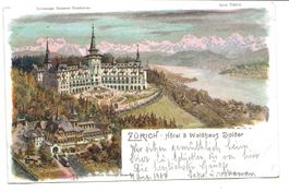 Zürich - Hôtel Waldhaus Dolder - Schlumpf-Litho Nr 2119 1900