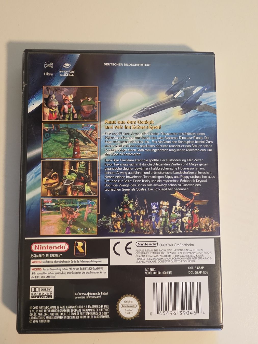 Nintendo Giochi: Star Fox Adventures GameCube PAL DE + Anleitung – Usato da Tafers venduto da whereyogamesat 1