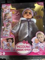 Piccolina Magic Eyes Puppe - neuwertig mit Zubehör!