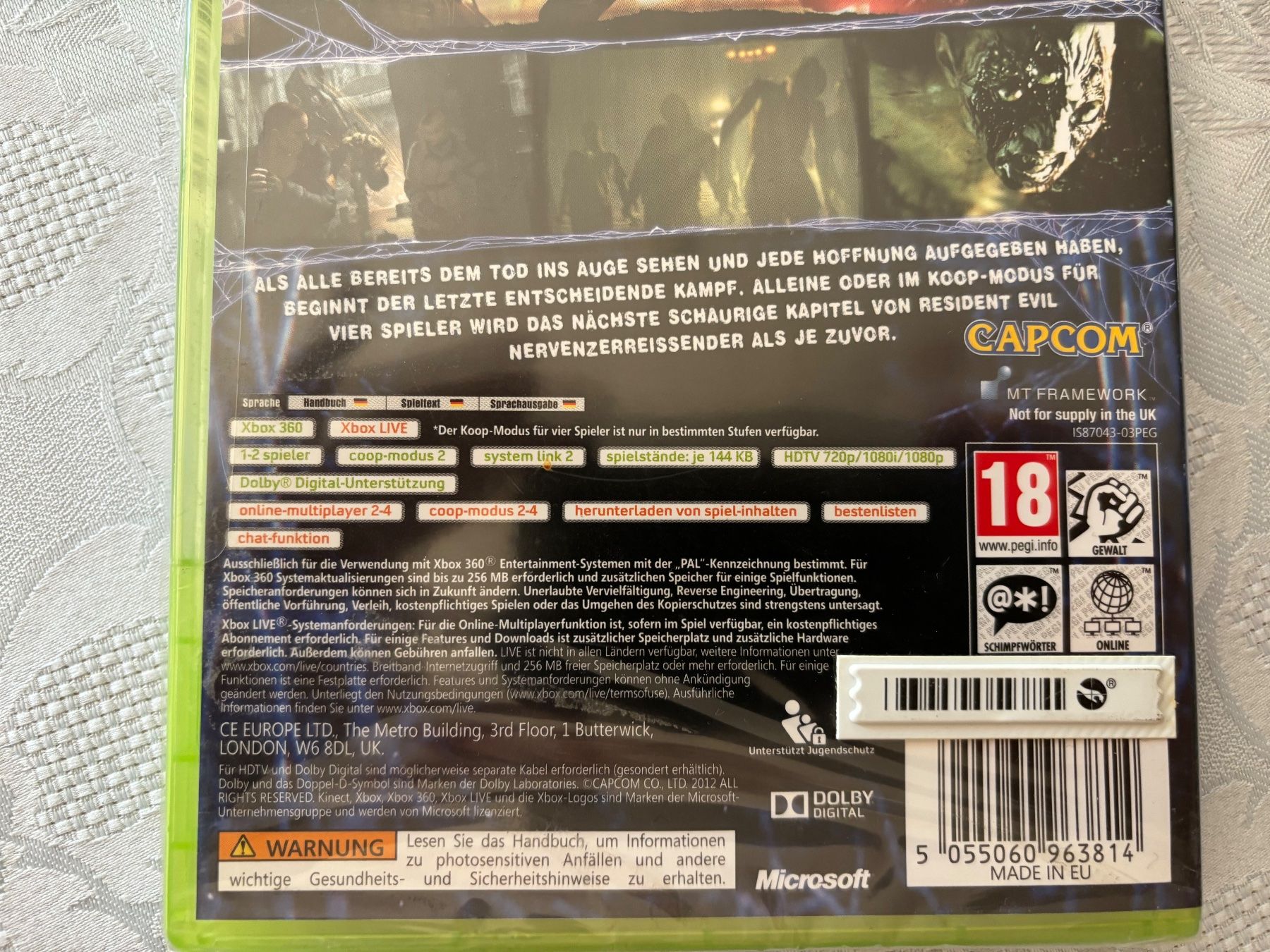 Giochi: Resident Evil 6 (NEU) – Nuovo e nell'imballaggio originale da Frenkendorf venduto da Fionchen 2
