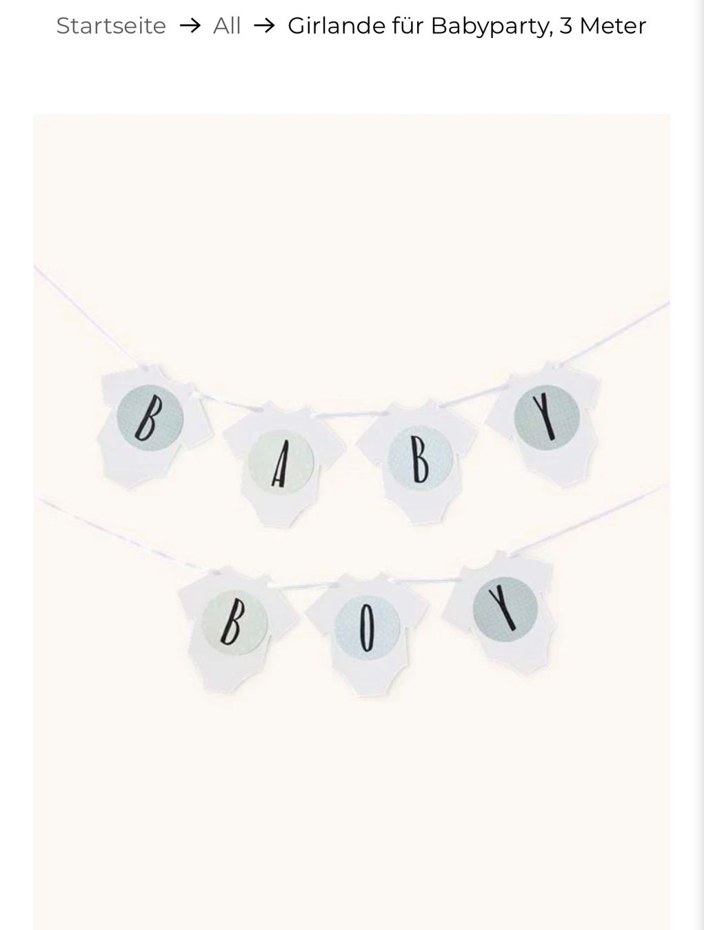 Toutes les décorations: Baby shower Boy Deco blau – D'occasion à Zollikerberg par Huglina 2