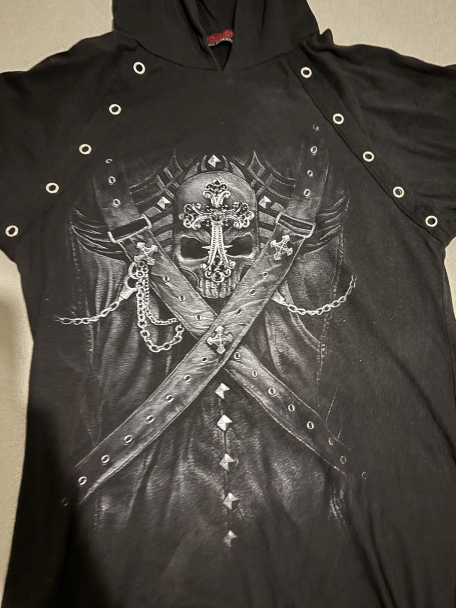 Maglioni & Felpe: Schwarzer Gothic Kapuzenpullover mit Totenkopf - Gr. M – Nuovo (secondo la descrizione) da Gasel venduto da Sunisshining123 1