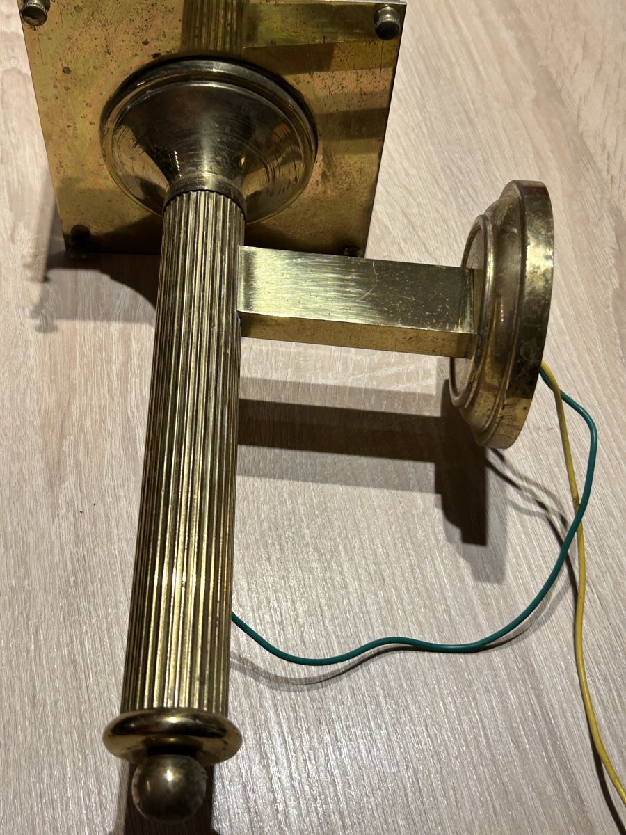Lampen: Lanterne murale néoclassique, de la Maison Jansen 1940 – Gebraucht aus Thierrens von Bigla 6