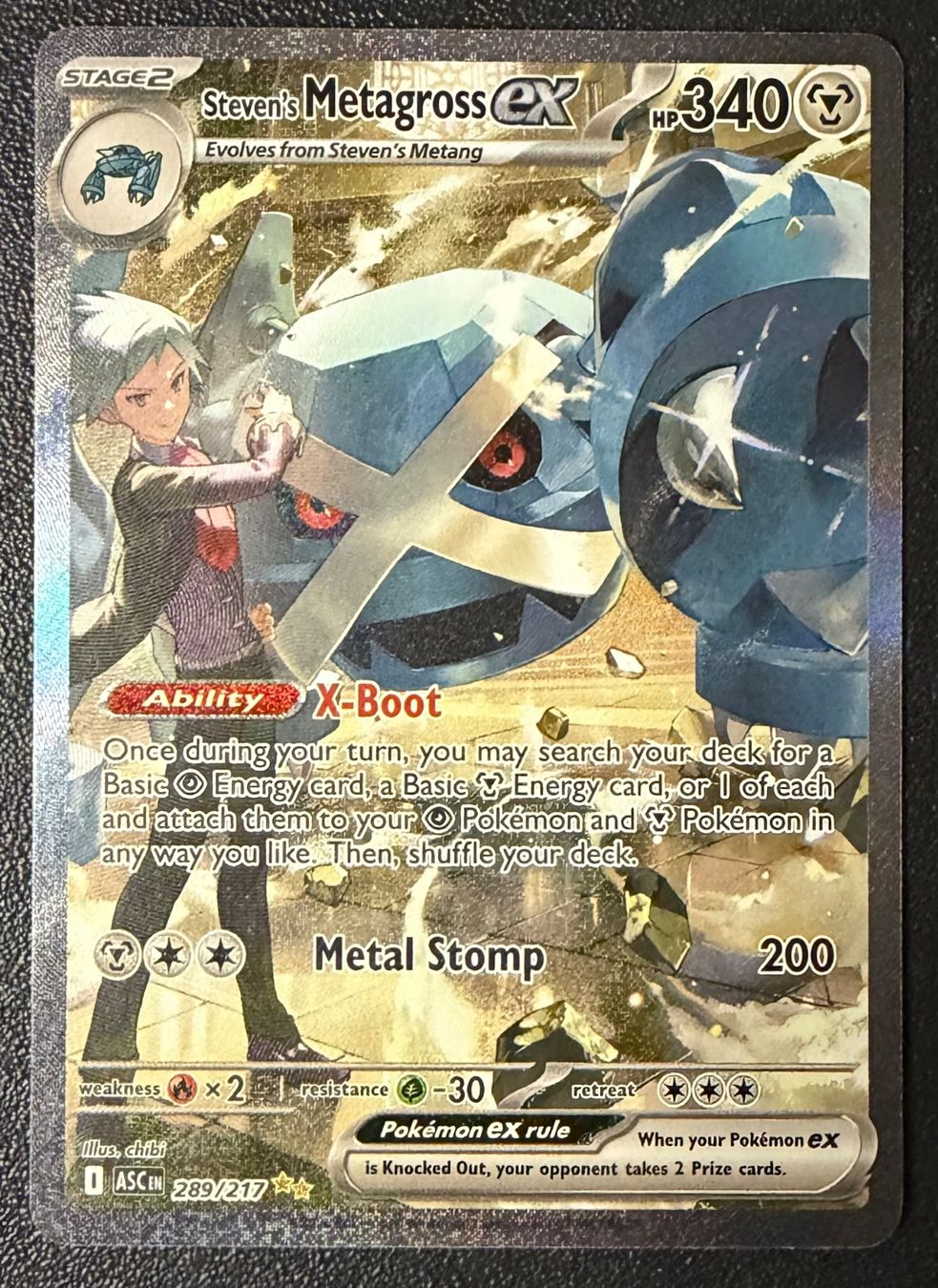 Pokémon Carte collezionabili: Stevens Metagross ex #289 – Nuovo (secondo la descrizione) da Niedergösgen venduto da SwissPokeCards