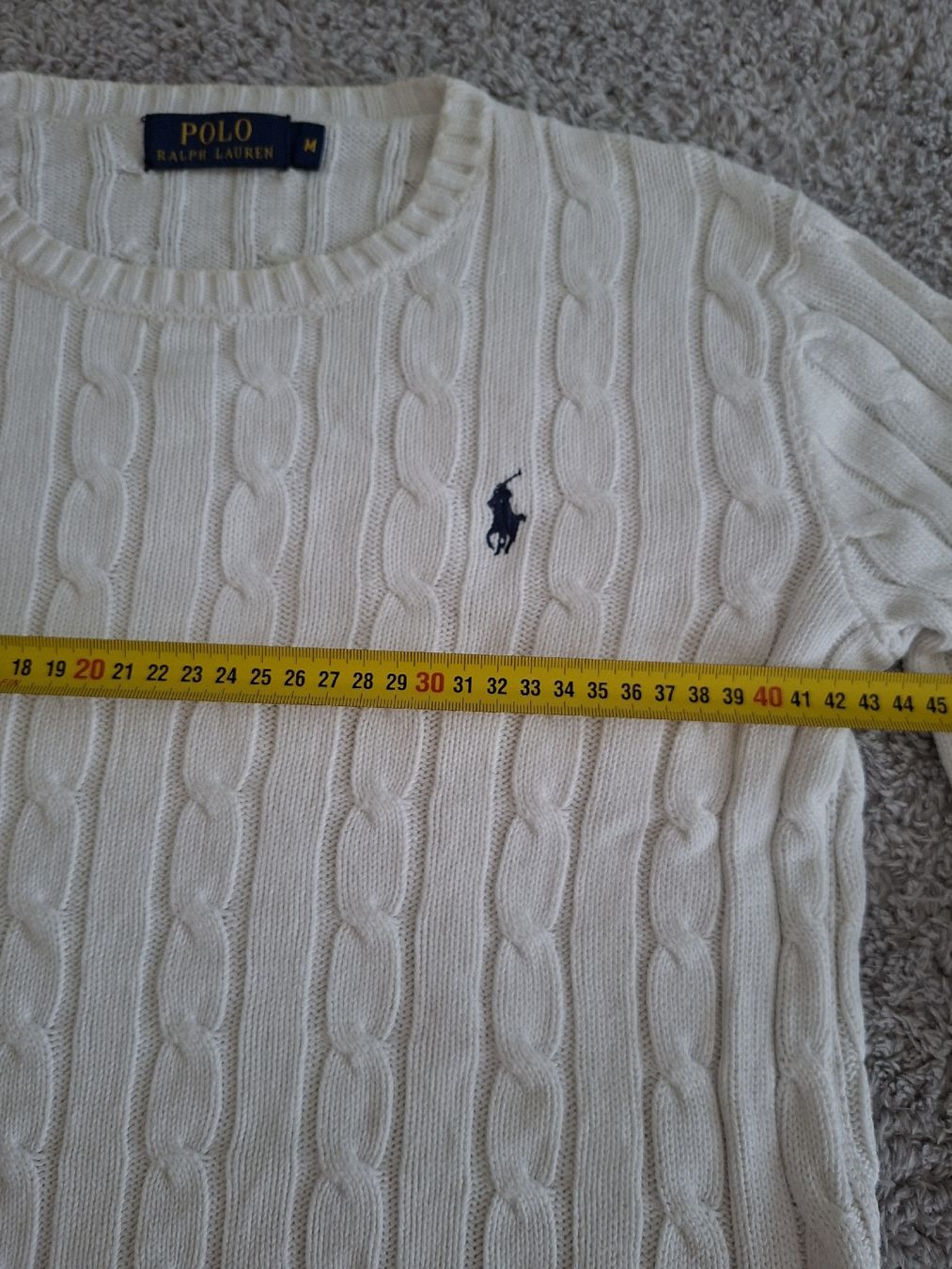 Ralph Lauren Magliette Polo: Pull Polo Ralph Lauren coton blanc taille M – Usato da Renens VD venduto da ser_j2fn 2
