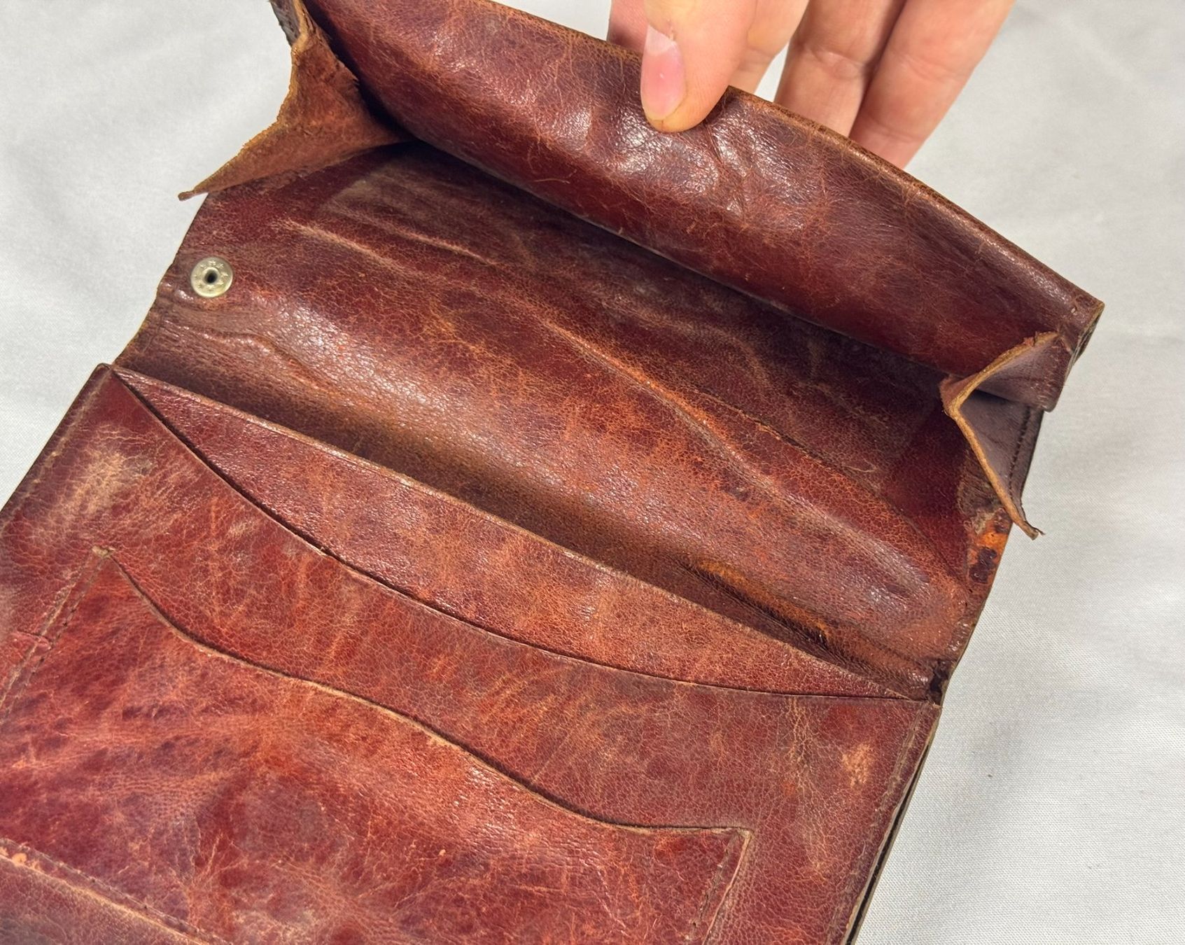 Brieftaschen: Portefeuille vintage en cuir – Gebraucht aus Tramelan von lolopat 5