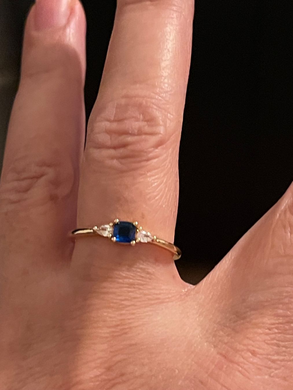 Ringe: Jolie Bague vintage 54 /zircon bleue/brilants liquidation – Neu (gemäss Beschreibung) aus Kloten von Vermicelles 2