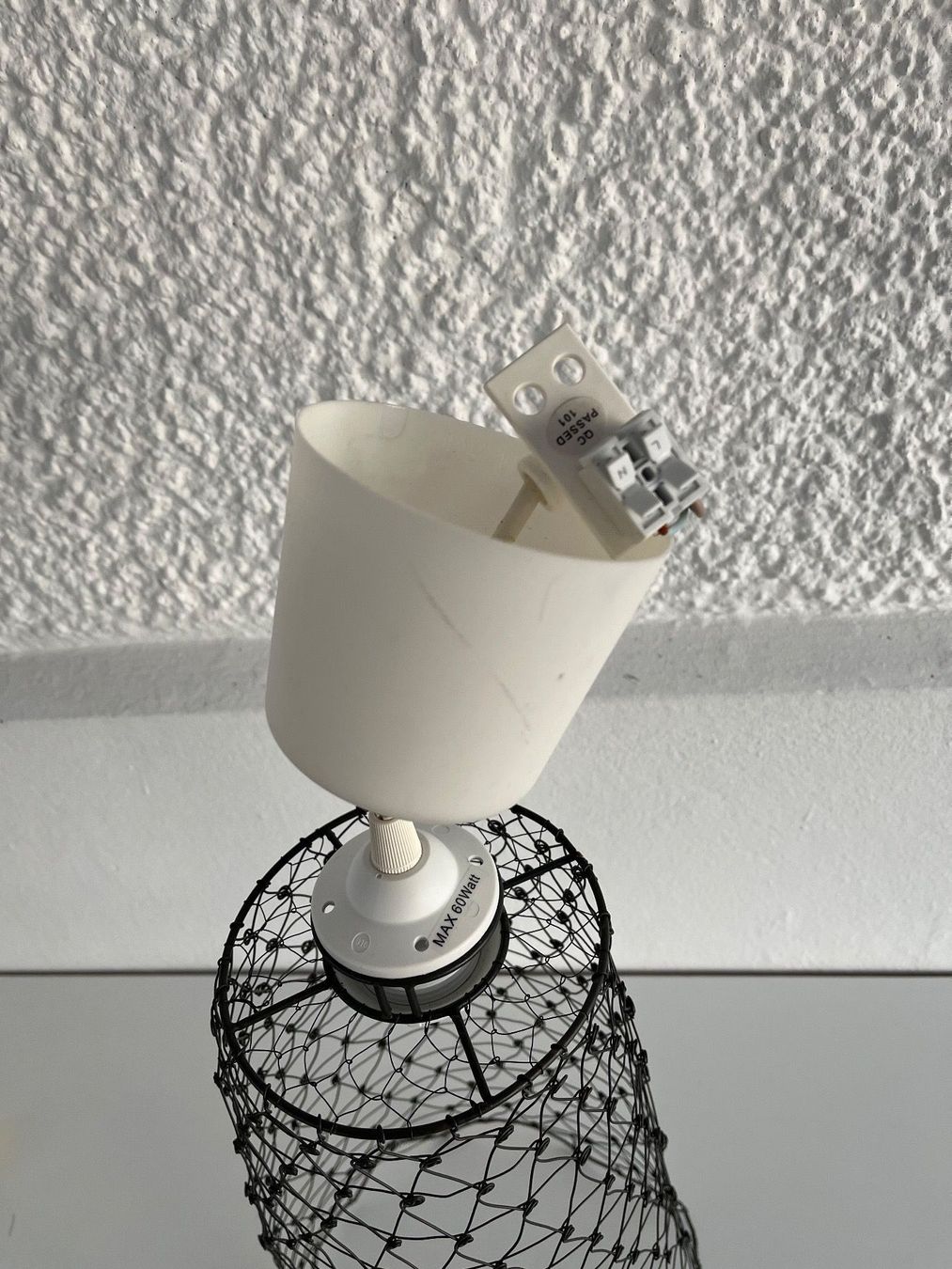 Lampade: Hängelampe mit Drahtgeflecht – Usato da Wetzikon ZH venduto da seli03 2