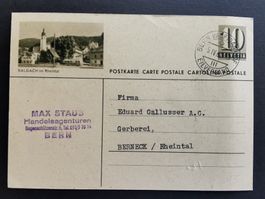Balgach  Bildpostkarte   Rheintal   1960