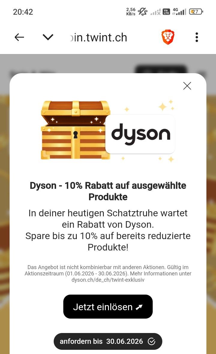 Gutscheine: Dyson Gutschein – Neu und originalverpackt aus Oberwil-Lieli von RadhaKrishnaDas
