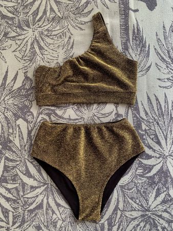 Ensemble Pole Dance✨ Cristall✨pailleté doré taille S