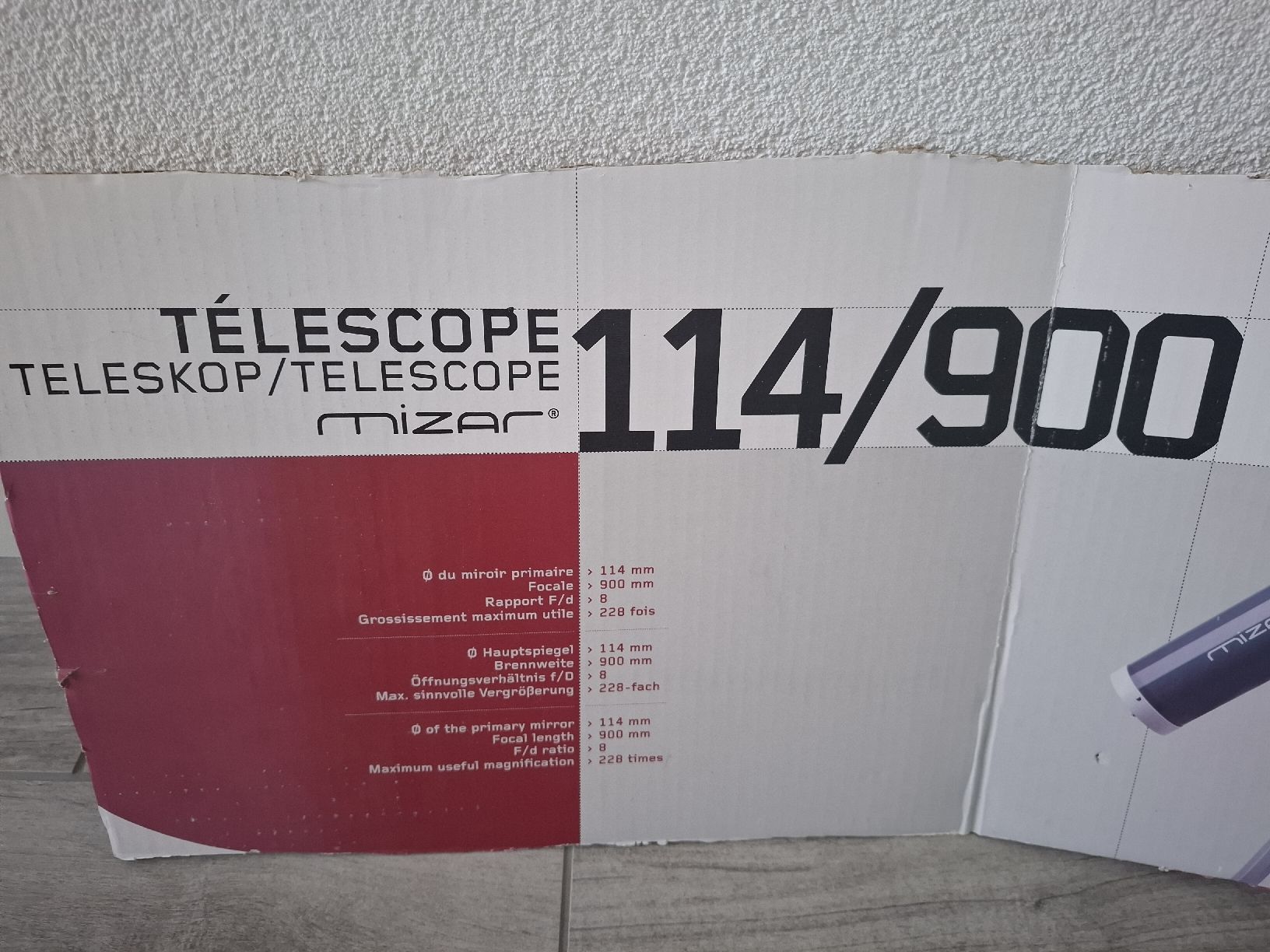 Telescopi: Télescope Mizar neuf 114/900 – Nuovo (secondo la descrizione) da Farvagny-le-Petit venduto da Scorpion1288 3