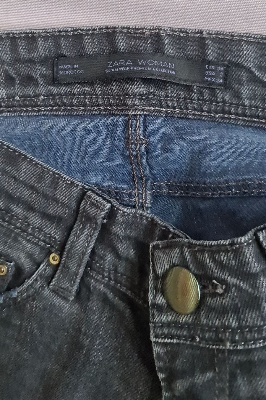 Zara Jeans: jeans droit en coton taille 34 – Usato da Genève venduto da Saleena 5