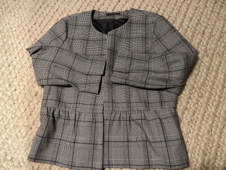 Esprit Blazer Herbst Karo-Muster Grau/Schwarz/Blau Gr. 36
