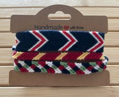 3x Armband / Freundschaftsband, Neu & Handgemacht