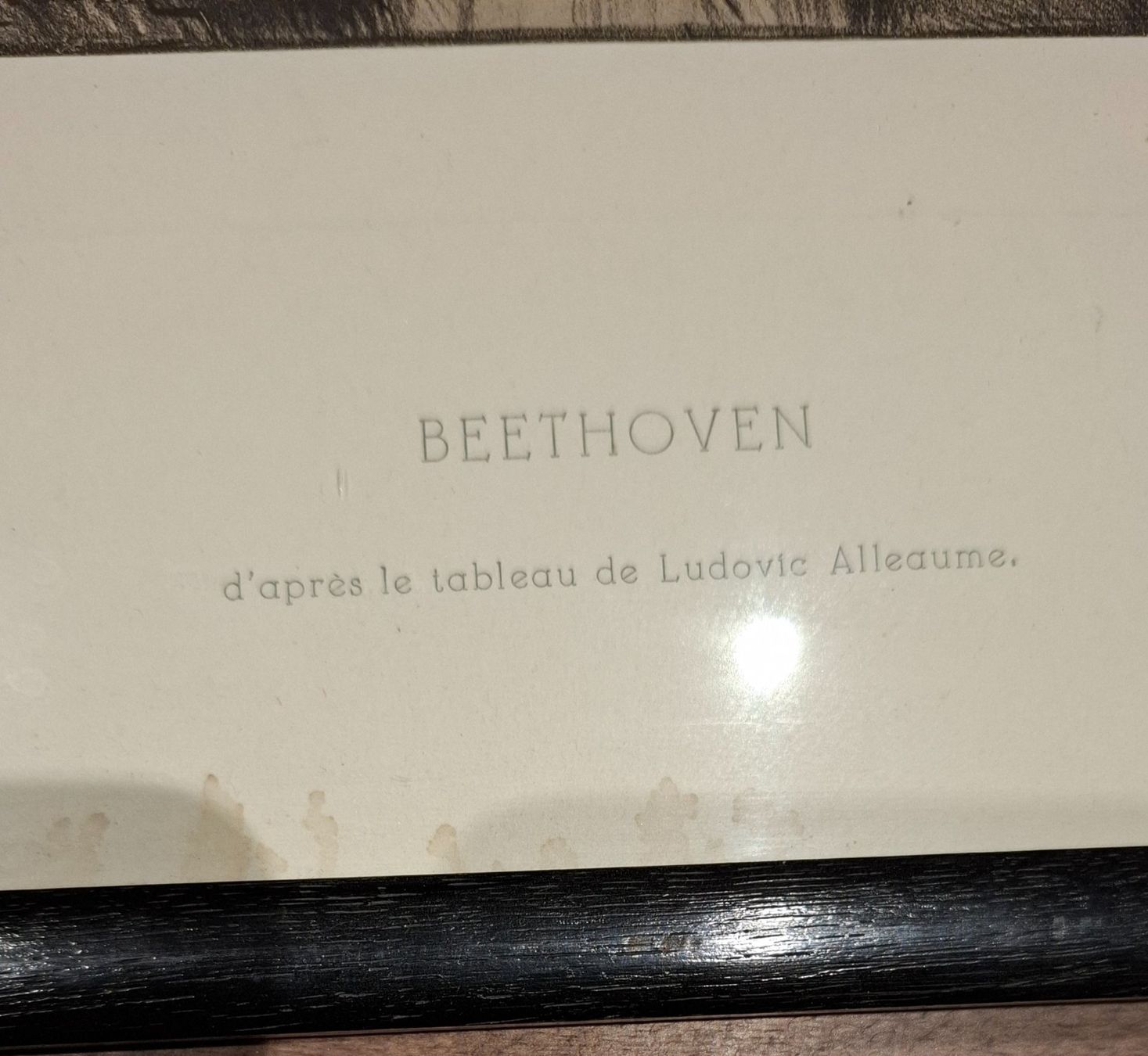 Dipinti: Bild Beethoven, gerahmt, Ludovic Alleaume – Usato da Lützelflüh-Goldb venduto da holdrio011 1