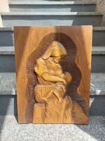Sculpture: Woman Breastfeeding a Child, 50.5 x 38.5 x 2.5 cm