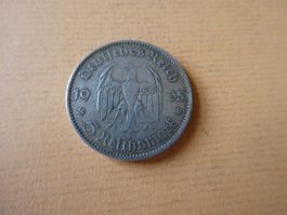 Dt. Reich 1935 A, 5 Reichsmark - Silber