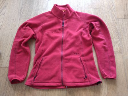 Trekking-Fleecejacke rot, Grösse 40, Kaikkialla