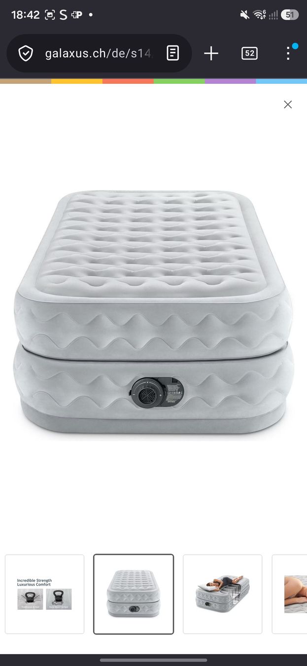Materassi: Intex Deluxe Supreme Luftmatratze – Usato da Rickenbach b. Wil venduto da Beautiful.Things 4